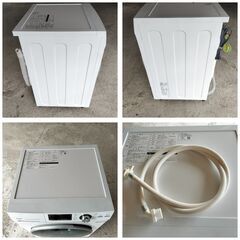 AQUA ドラム式洗濯機 8kg AQW-FV800E 左開き お湯洗い機能付きの画像
