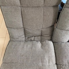 座椅子　2セット（グレー）の画像