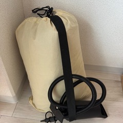 空気ベッド，折りたたみ椅子，の画像