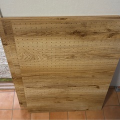 有孔ボード　木板　DIY 　穴あきボード　壁面収納　3枚の画像