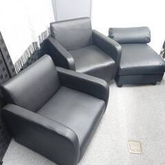 【急募(当日引取も歓迎)】一人用ソファ3点セット 無料でお譲りしますの画像