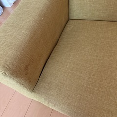 2人掛けソファー　汚れありの画像