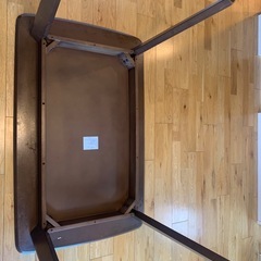 関家具 ダイニングテーブル 120✖️75✖️70 4人掛け の画像