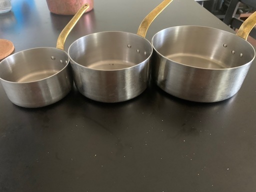 ステンレス小手鍋3個セット 銅小鍋3個セット ステンレス小手鍋3個セット 銅小鍋3個セット6個セット