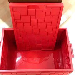 【新品/未使用】折り畳み収納BOX 55L☆パール金属の画像