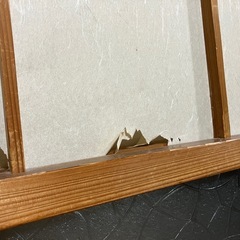 昭和型板ガラス入り障子70cm巾4枚の画像