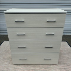 チェスト　タンス　4段チェスト　収納　4段ボックス　白家具　ホワイト