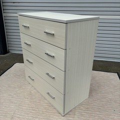 チェスト　タンス　4段チェスト　収納　4段ボックス　白家具　ホワイトの画像