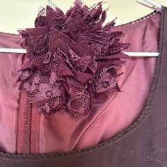 綺麗め　ワンピース　ワインレッド　の画像