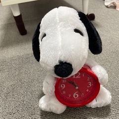 スヌーピーぬいぐるみ　時計つきの画像