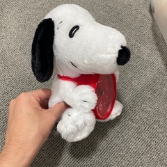 スヌーピーぬいぐるみ　時計つきの画像