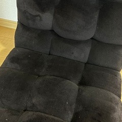 折りたたみ式コンパクト座椅子 100-SNC041 ブラック の画像