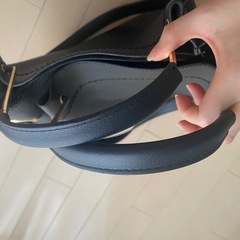 【美品・2way】黒色合皮バッグの画像
