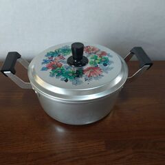 アルミ２段蒸し器＆両手鍋４点セットの画像