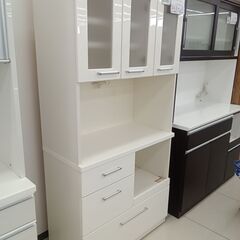 ★リユースのサカイ日立店★HJ8004  レンジボード ホワイト H181×D42.5×W88.5 クリーニング済み の画像