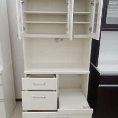 ★リユースのサカイ日立店★HJ8004  レンジボード ホワイト H181×D42.5×W88.5 クリーニング済み の画像
