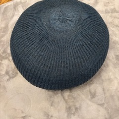 IKEA SANDARED サンダレード プーフ, ダークブルーの画像