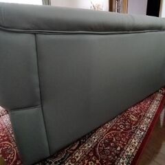 朝日木工　本革ソファの画像