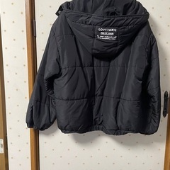 クリーニング済み‼️lovetoxic ブラックダウンコート　Lサイズの画像