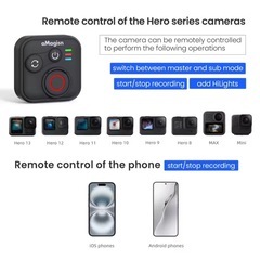 GoPro / Insta360 対応 Bluetoothリモコンの画像