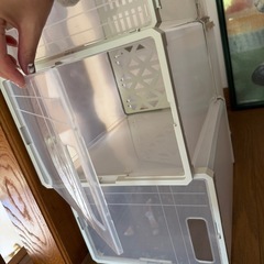収納ケース　扉付　クリア　8個の画像