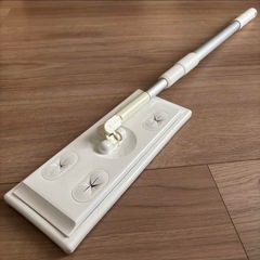 フローリングワイパー本体　３段アルミ伸縮　伸長６０〜１１２ｃｍの画像