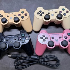 ✨ PS3本体＋コントローラー4台＋ソフト3本セット！動作確認・初期化済み ✨の画像