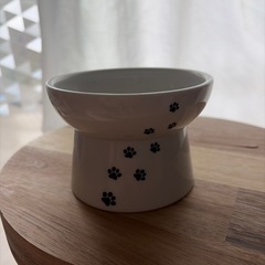 猫壱 ハッピーダイニング 食器 脚付フードボウル レギュラー 猫柄の画像