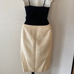 マイケルコース ロングタイトスカート ベージュ S   の画像