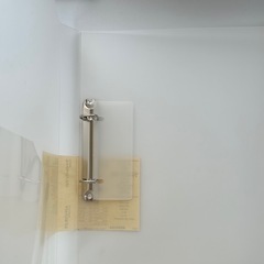 【美品】 無印良品 MUJI ファイル リング式 A4サイズ 収納 書類整理 の画像