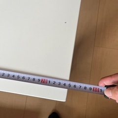 2個セット　ホワイト＆ブラウン センターテーブル 約80cmの画像