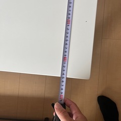 2個セット　ホワイト＆ブラウン センターテーブル 約80cmの画像