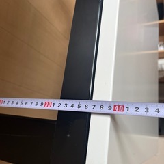 2個セット　ホワイト＆ブラウン センターテーブル 約80cmの画像