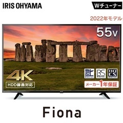 アイリスオオヤマ55型テレビ　映像なし、音声ありの画像