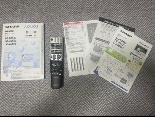 シャープ★液晶テレビ★40インチ★AQUOS★画面保護カバー無し
