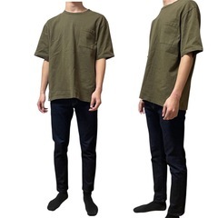 WORKMAN ワークマン ポケット付きTシャツ Lオリーブの画像