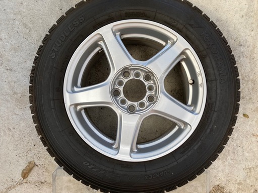 アルミホイル付きスタッドレスタイヤ