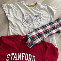 キッズ服セット NASA スタンフォードTシャツ など8点セット➕ヒートテック2点の画像