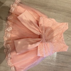 女の子　ドレス　80  桃色っぽいピンクの画像