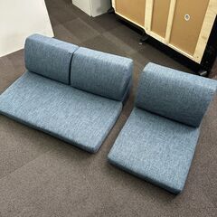 店頭引き渡し 中古 ローソファ 1人掛け＋2人掛け 座椅子 ソファ 家具の画像