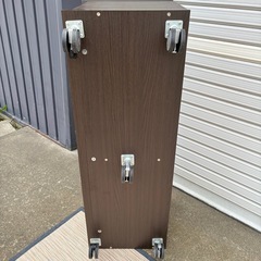 ニトリ　テレビ台　ダークブラウン テレビボード　キャスター付き　ローボードの画像