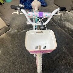 LOVE BUZZ 幼児用自転車 水色とピンク18インチの画像