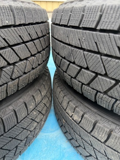 中古バリ溝BRIDGESTONE BLIZZAK VRX3 165/70R14 アルミホイル 付き4本セット ブリヂストン ブリザック