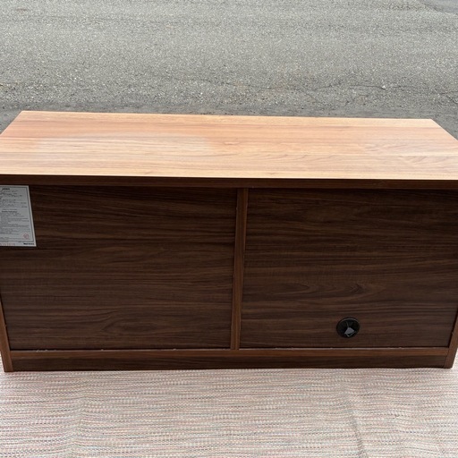 無印良品 木製AVラック テレビ台 ウォールナット材 幅110cm
