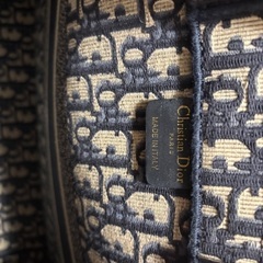 CHRISTIAN DIOR トートバッグ ネイビー/アイボリー 並行輸入品の画像