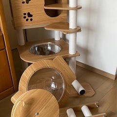 キャットタワー　透明宇宙船付き
の画像