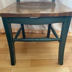 しっかりした木の椅子の画像