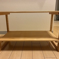 木製の棚、2つセットの画像