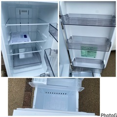 2022年製✨東芝(TOSHIBA) 冷蔵庫 幅47.9㎝ 170L GR-U17BS(W) 2ドア 自動霜取り 右開きタイプ (1011k)の画像