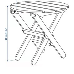IKEA 植物台　ヴィルダペル 竹, 29 cmの画像